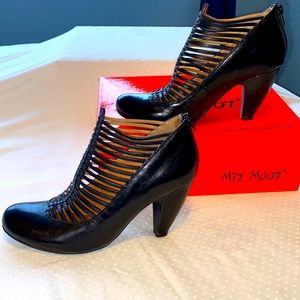 Miz Mooz Sloane Black Leather Heel